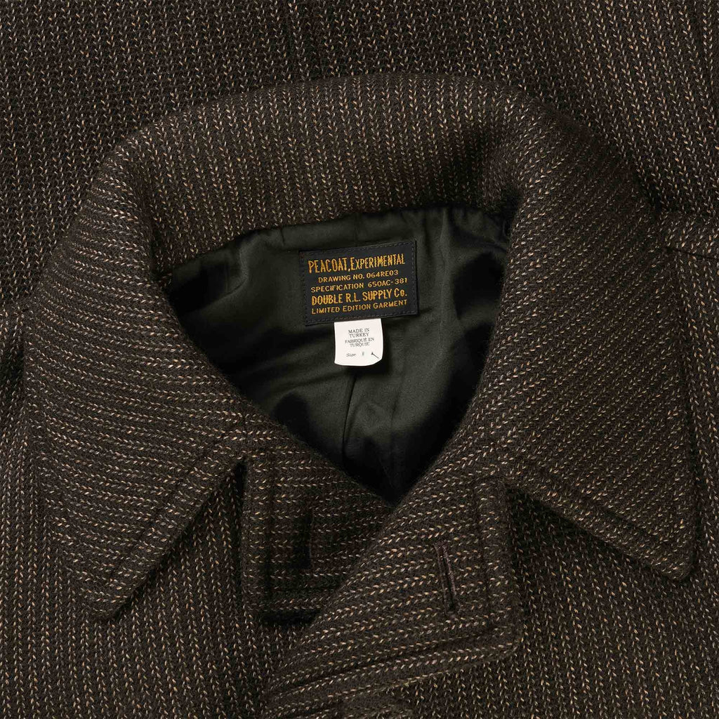 RRL by Ralph Lauren Wool Peacoat Jacket - Charcoal