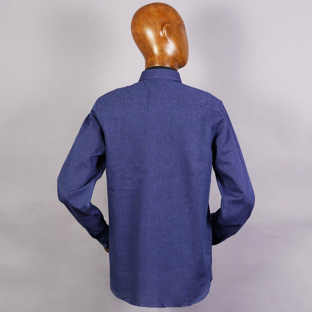 None Of The Above Linen Shirt - Navy