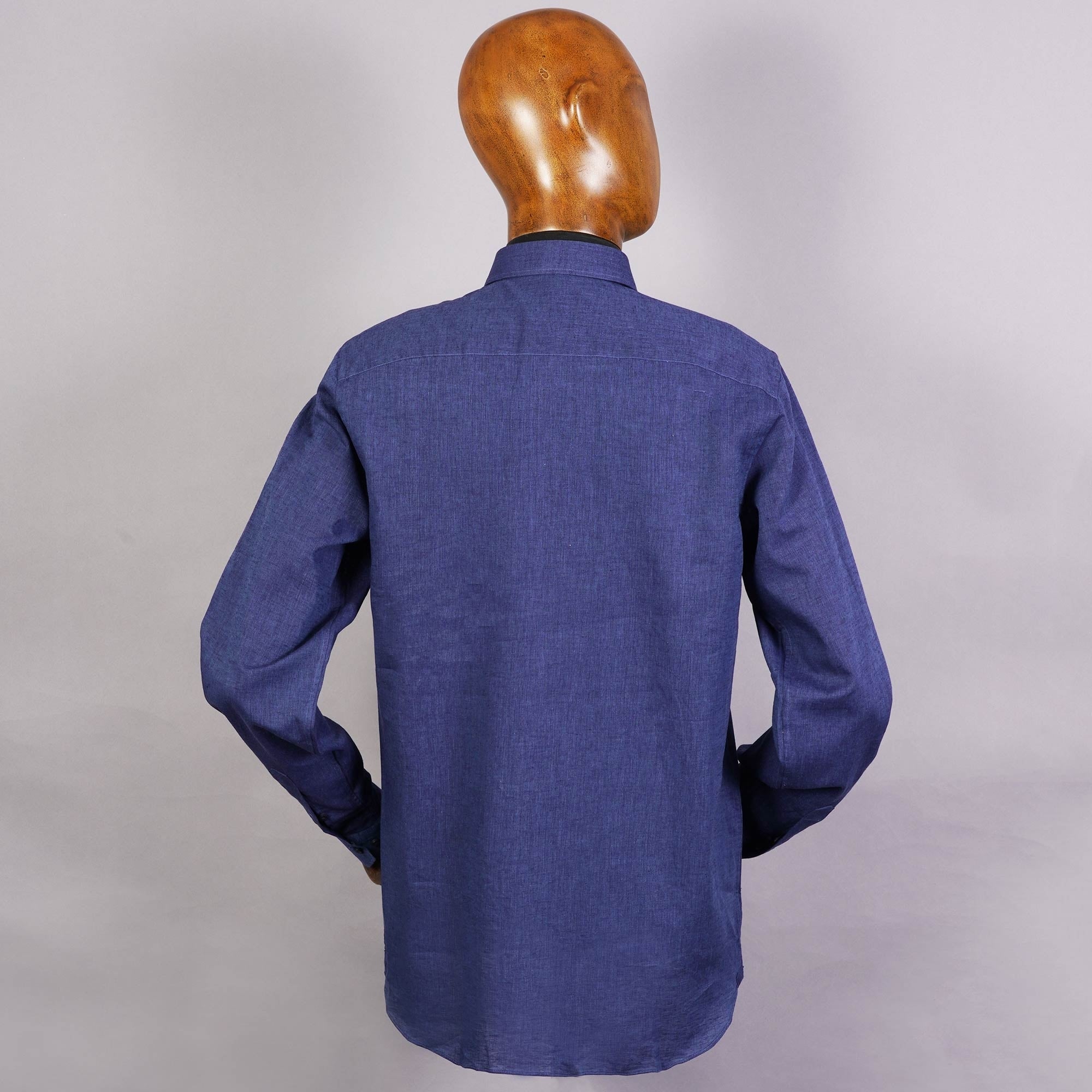 None Of The Above Linen Shirt - Navy