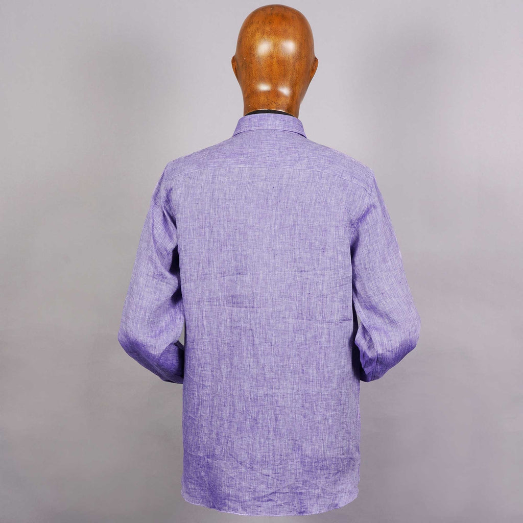 None Of The Above Linen Shirt - Lilac