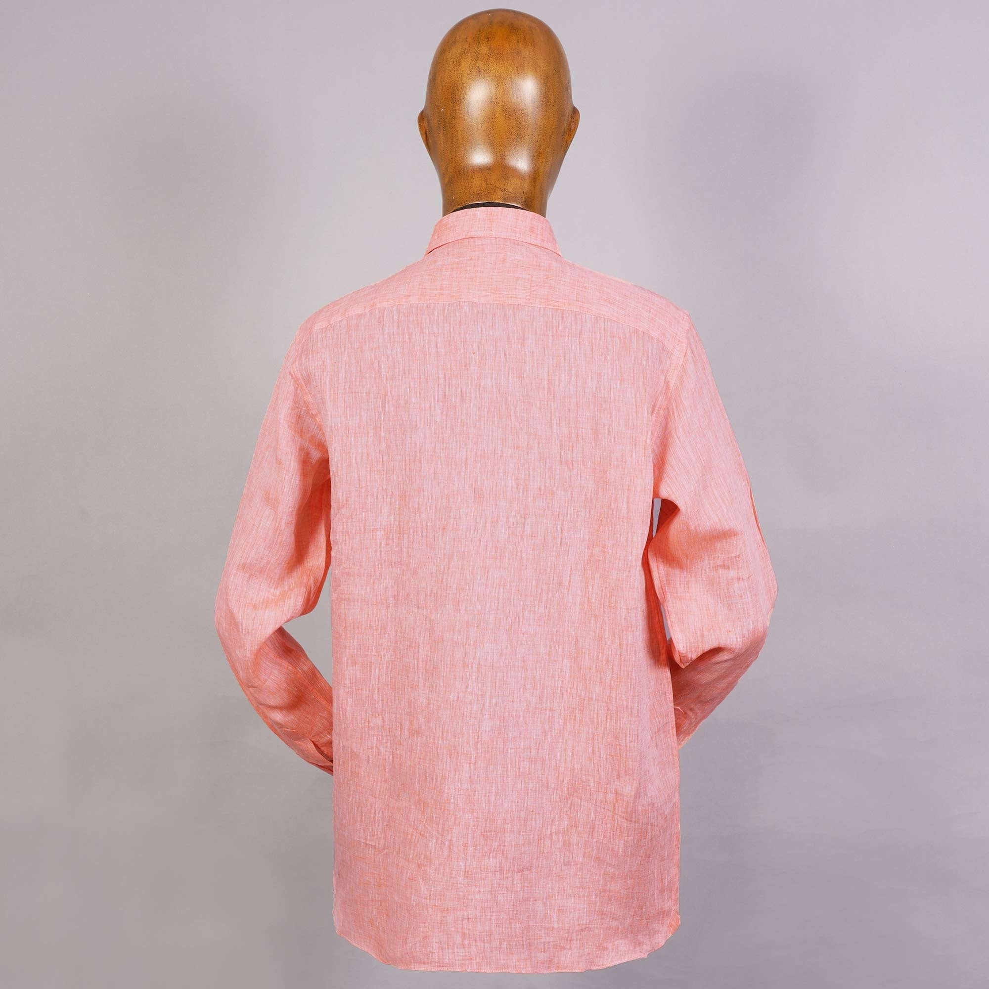 None Of The Above Linen Shirt - Orange