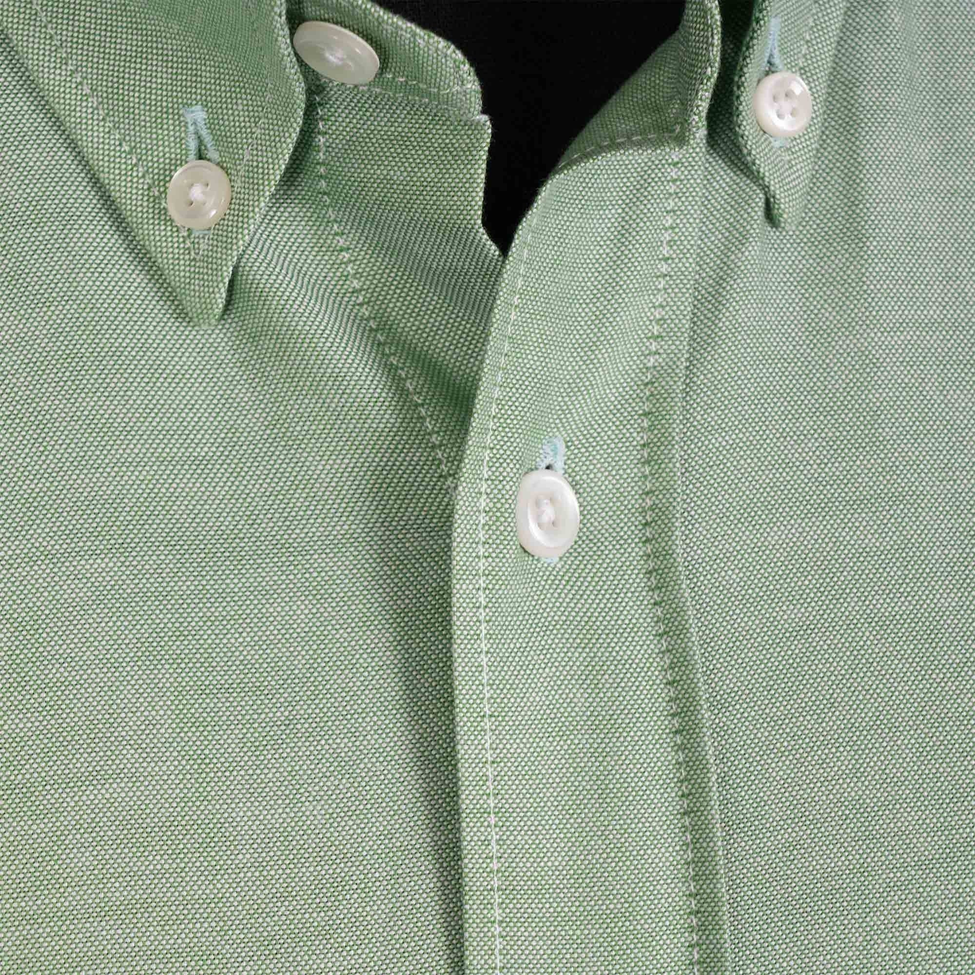 None Of The Above Long Sleeve Button Down Shirt - Sage