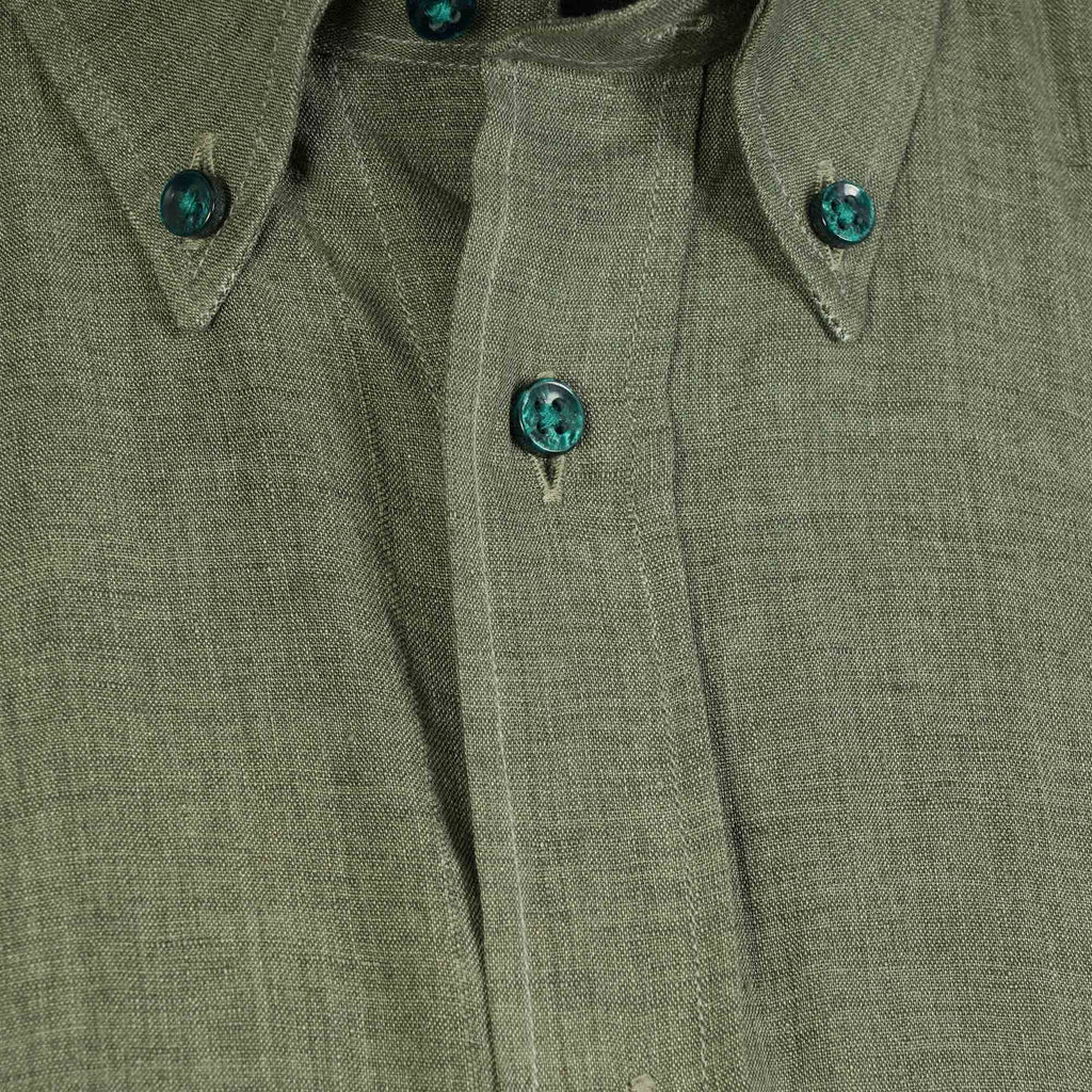 None Of The Above Linen Shirt - Khaki