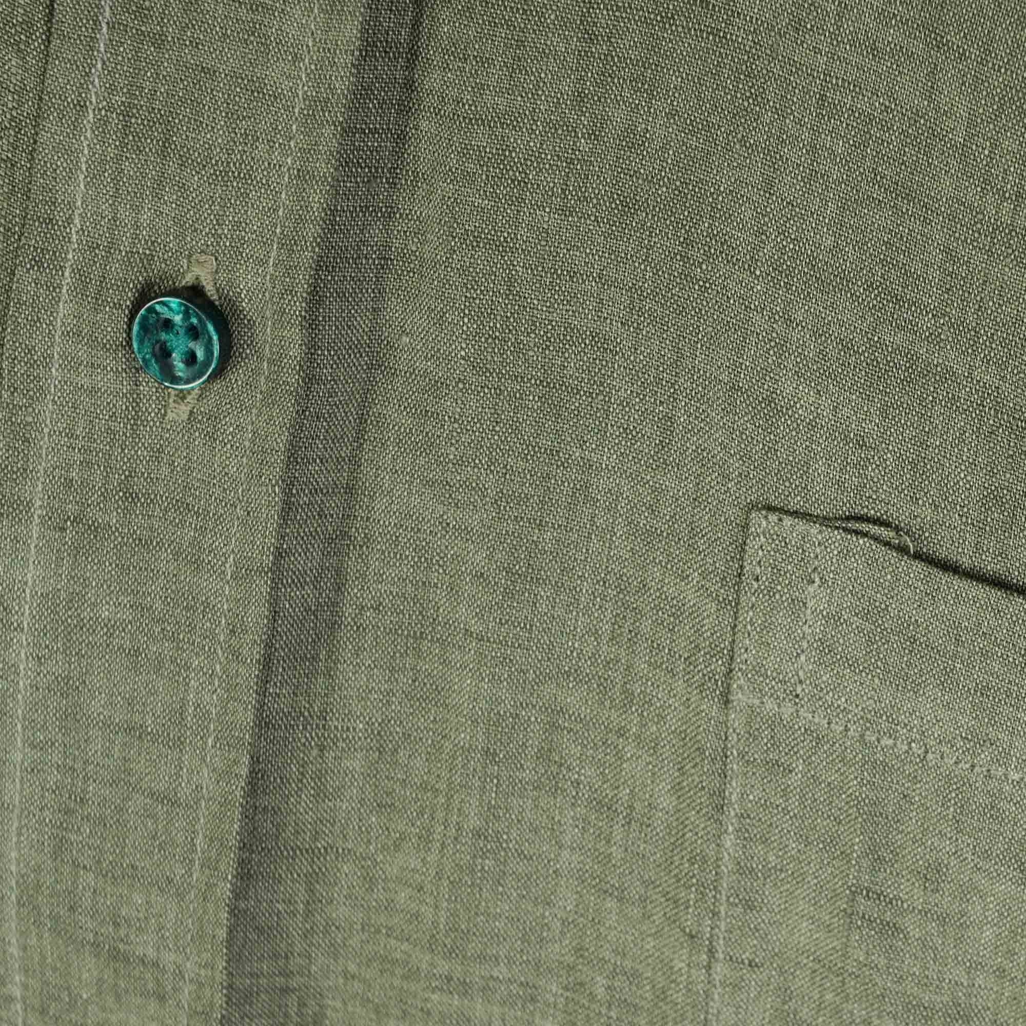 None Of The Above Linen Shirt - Khaki