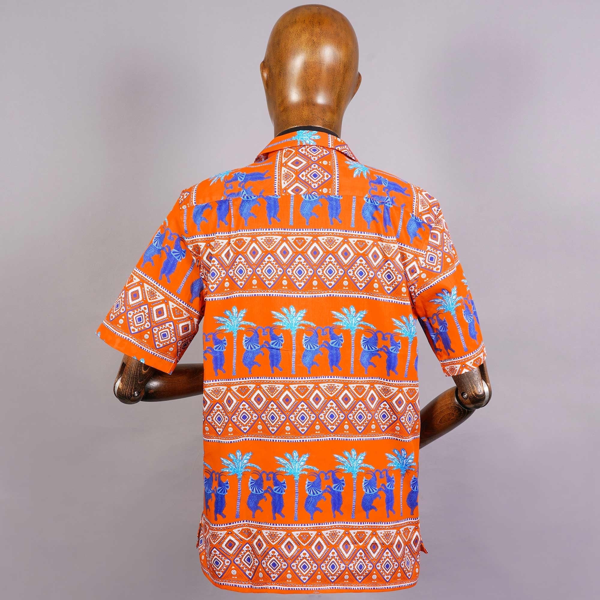 None Of The Above Camicia Bowling Shirt - Orange