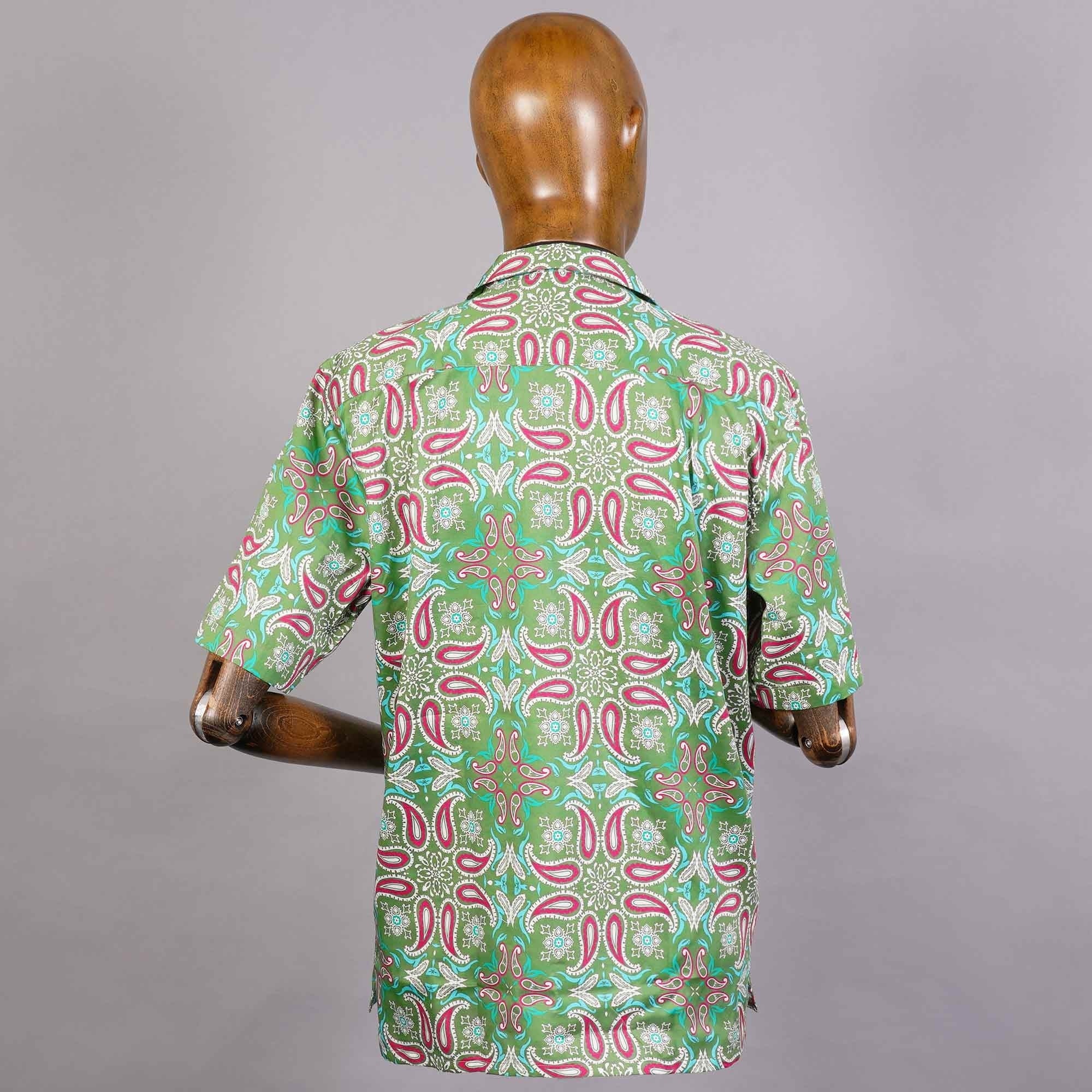 None Of The Above Camicia Bowling Shirt - Green
