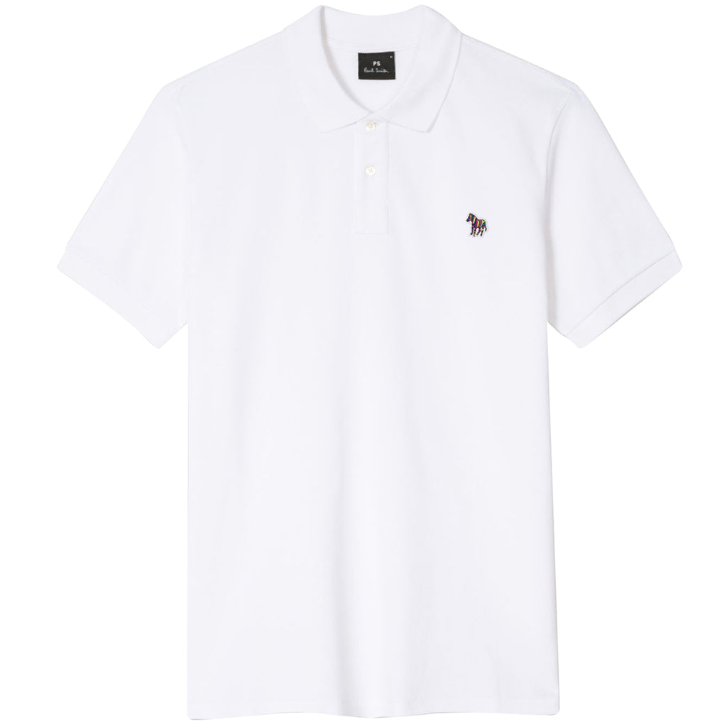 Paul Smith Cotton-Piqu  Zebra Polo Shirt - White