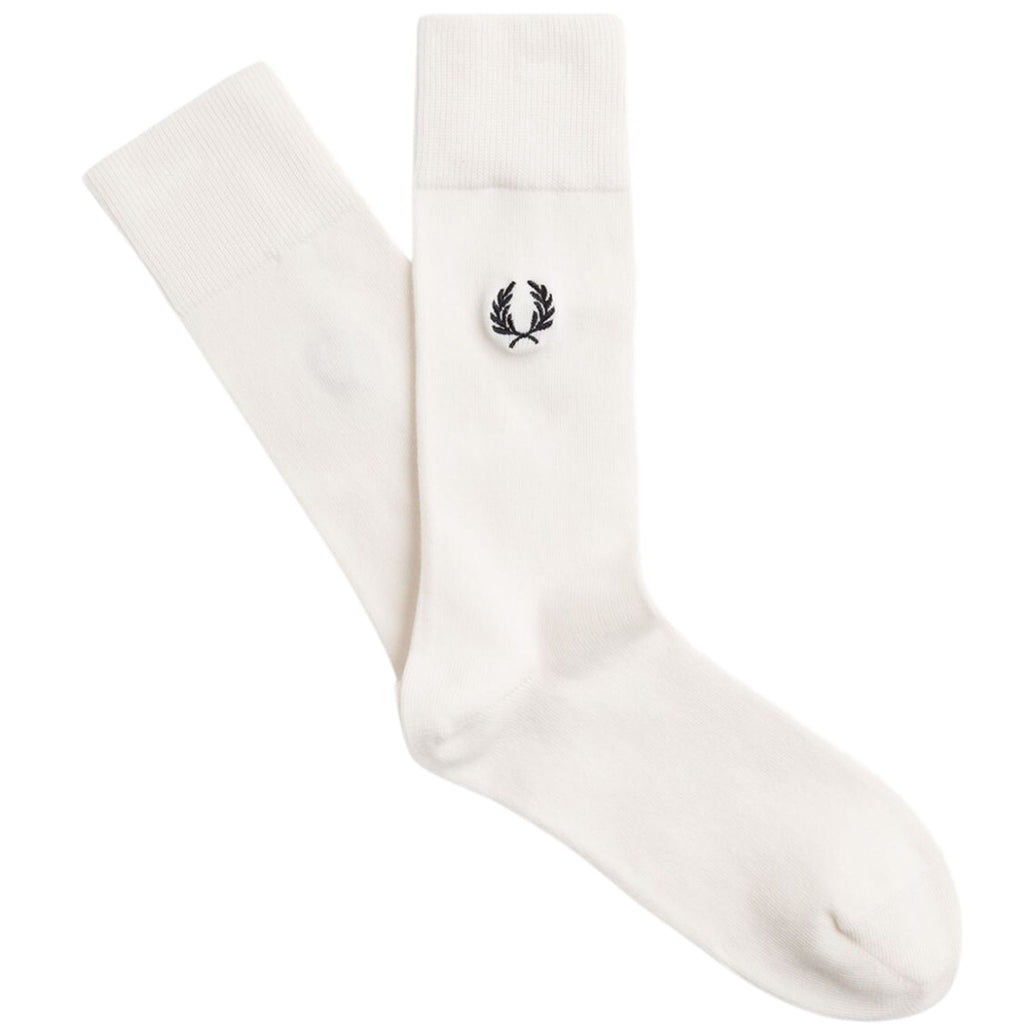 Fred Perry Classic Laurel Wreath Sock - White