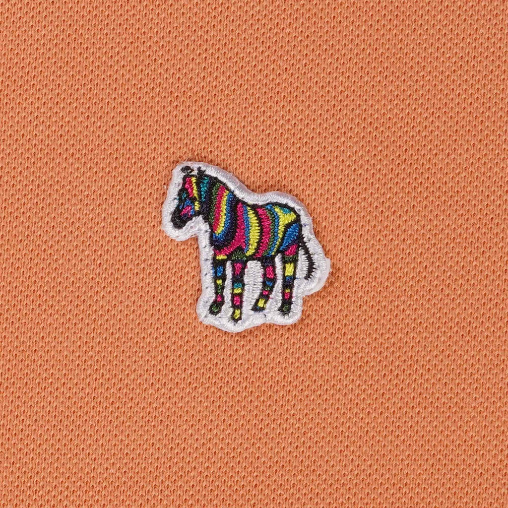 Paul Smith Zebra Logo Polo Shirt - Peach