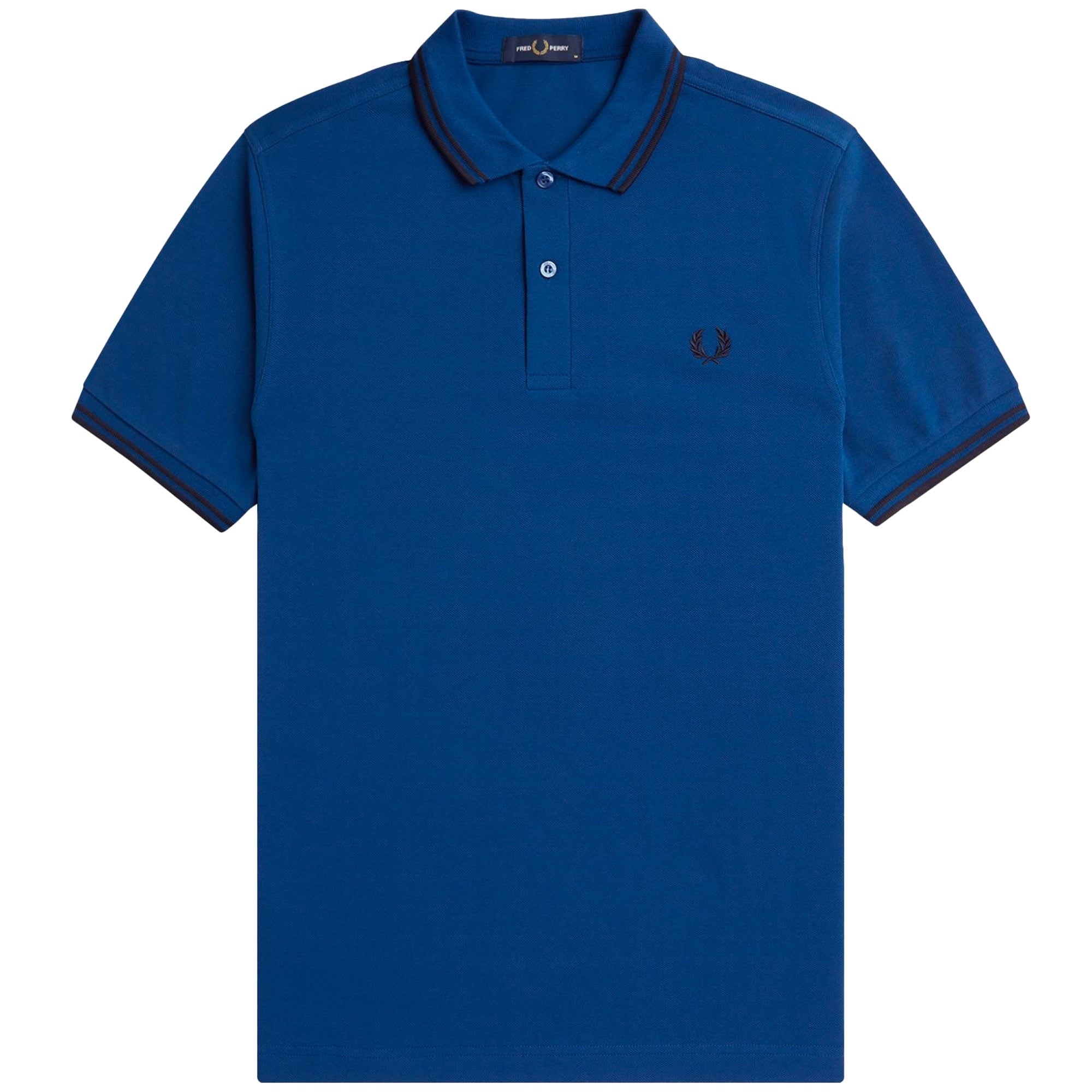 Fred Perry M3600 Twin Tipped Polo Shirt - Cobalt