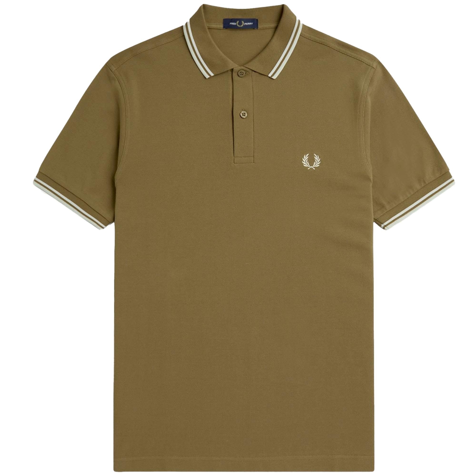 Fred Perry M3600 Twin Tipped Polo Shirt - Warm Stone