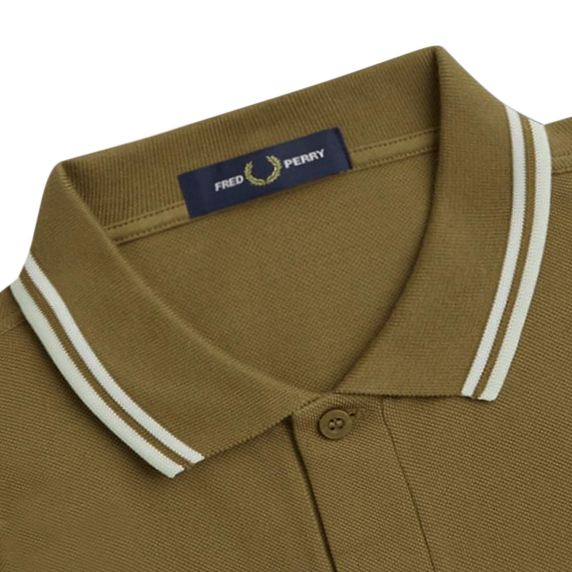 Fred Perry M3600 Twin Tipped Polo Shirt - Warm Stone