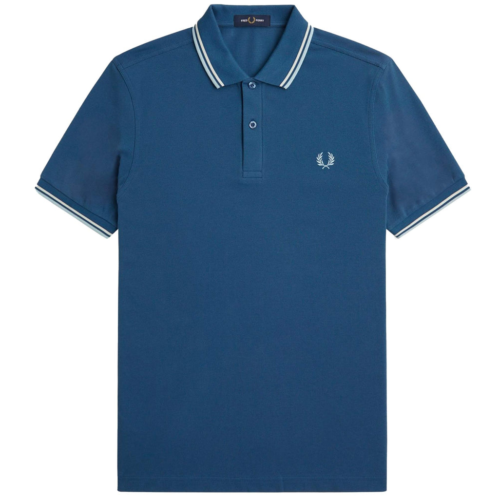 Fred Perry M3600 Twin Tipped Polo Shirt - Midnight Blue