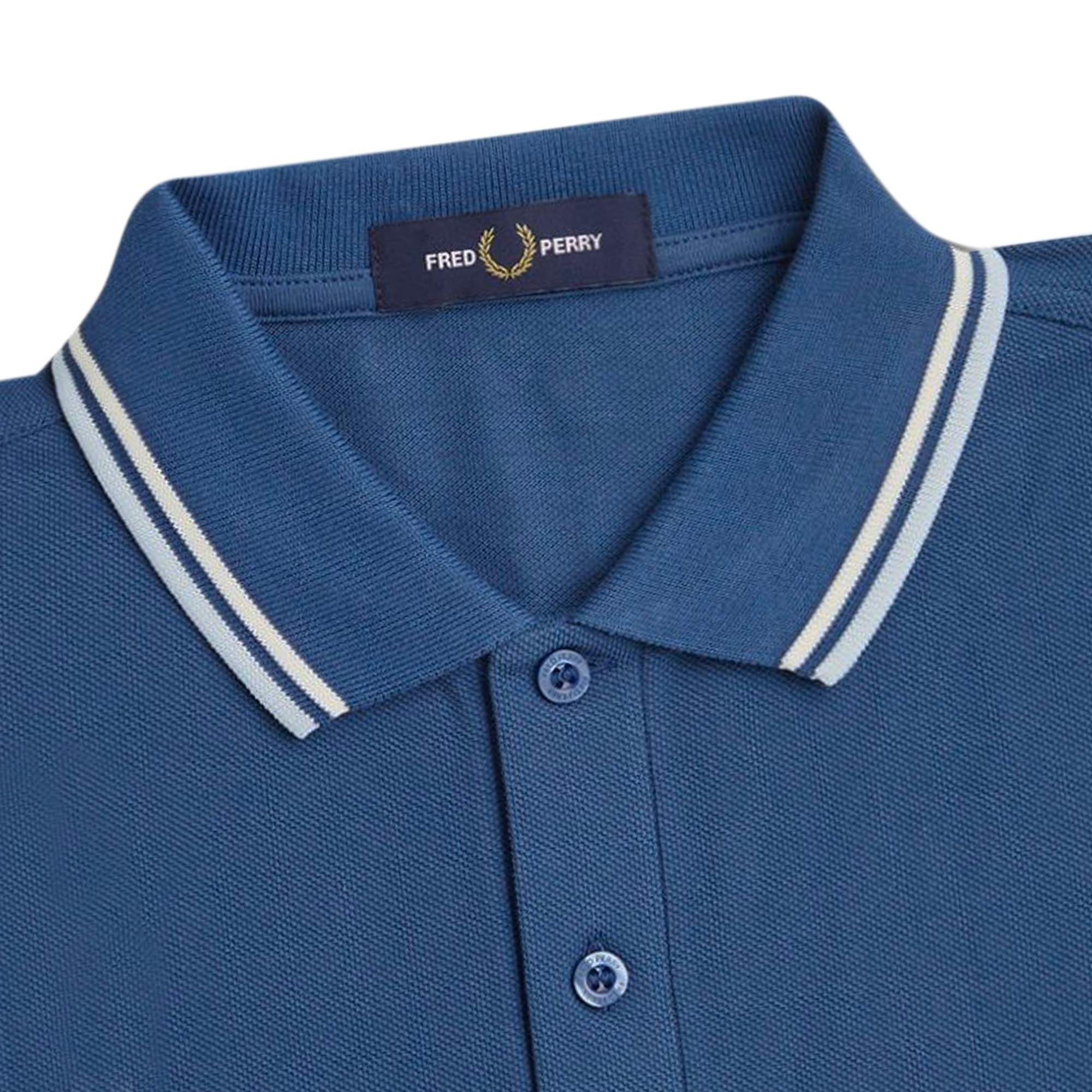 Fred Perry M3600 Twin Tipped Polo Shirt - Midnight Blue