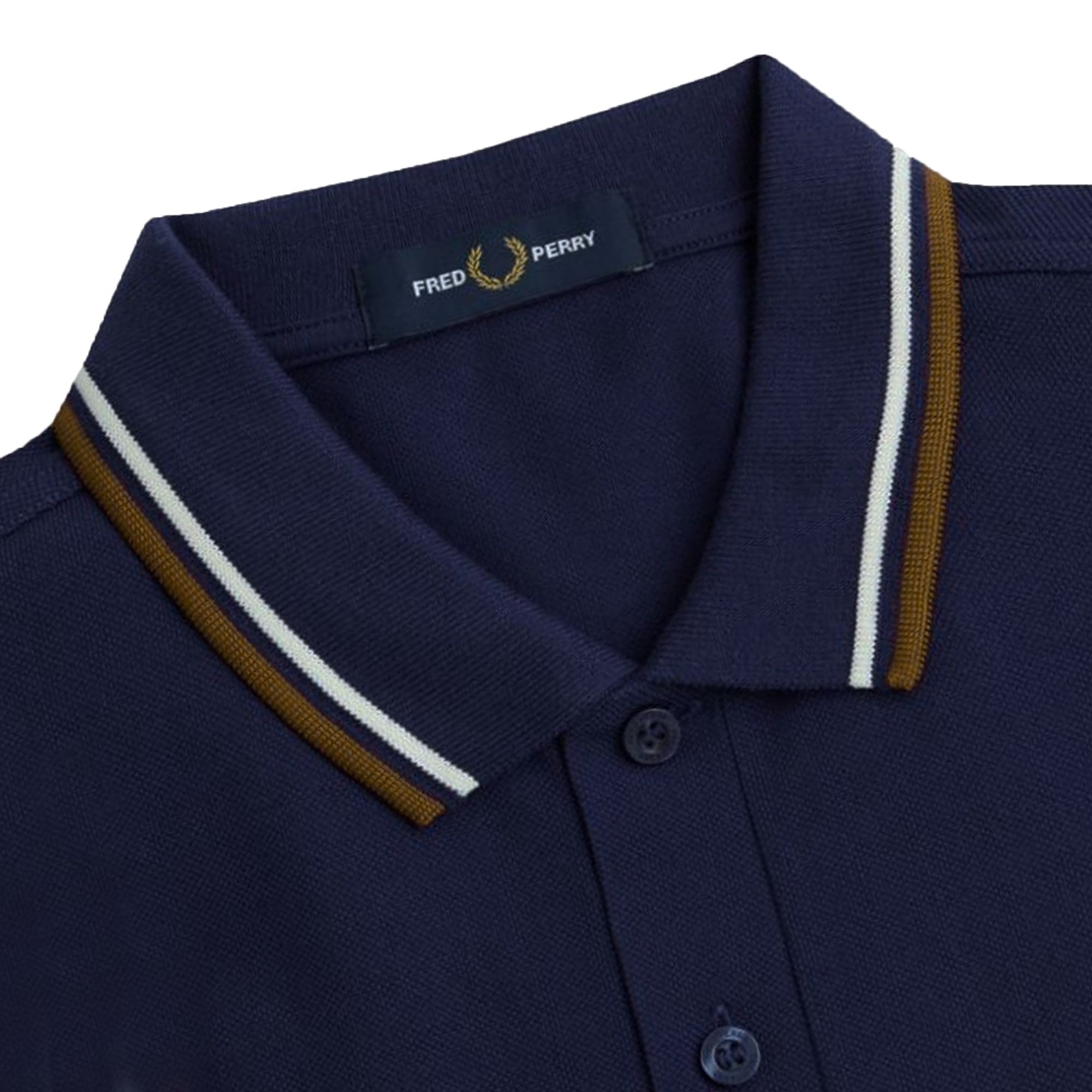 Fred Perry M3600 Twin Tipped Polo Shirt - Navy