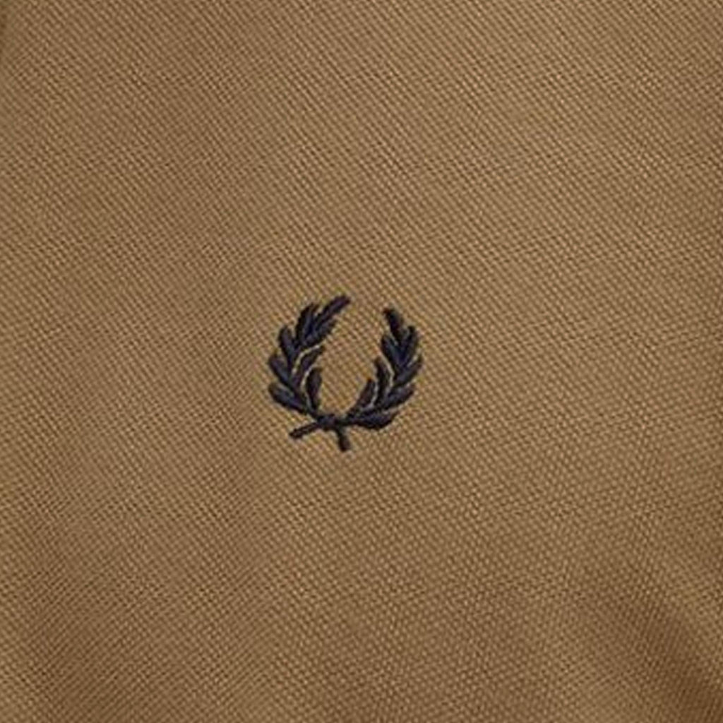 Fred Perry Reissues M12 Twin Tipped Polo Shirt - Dark Caramel