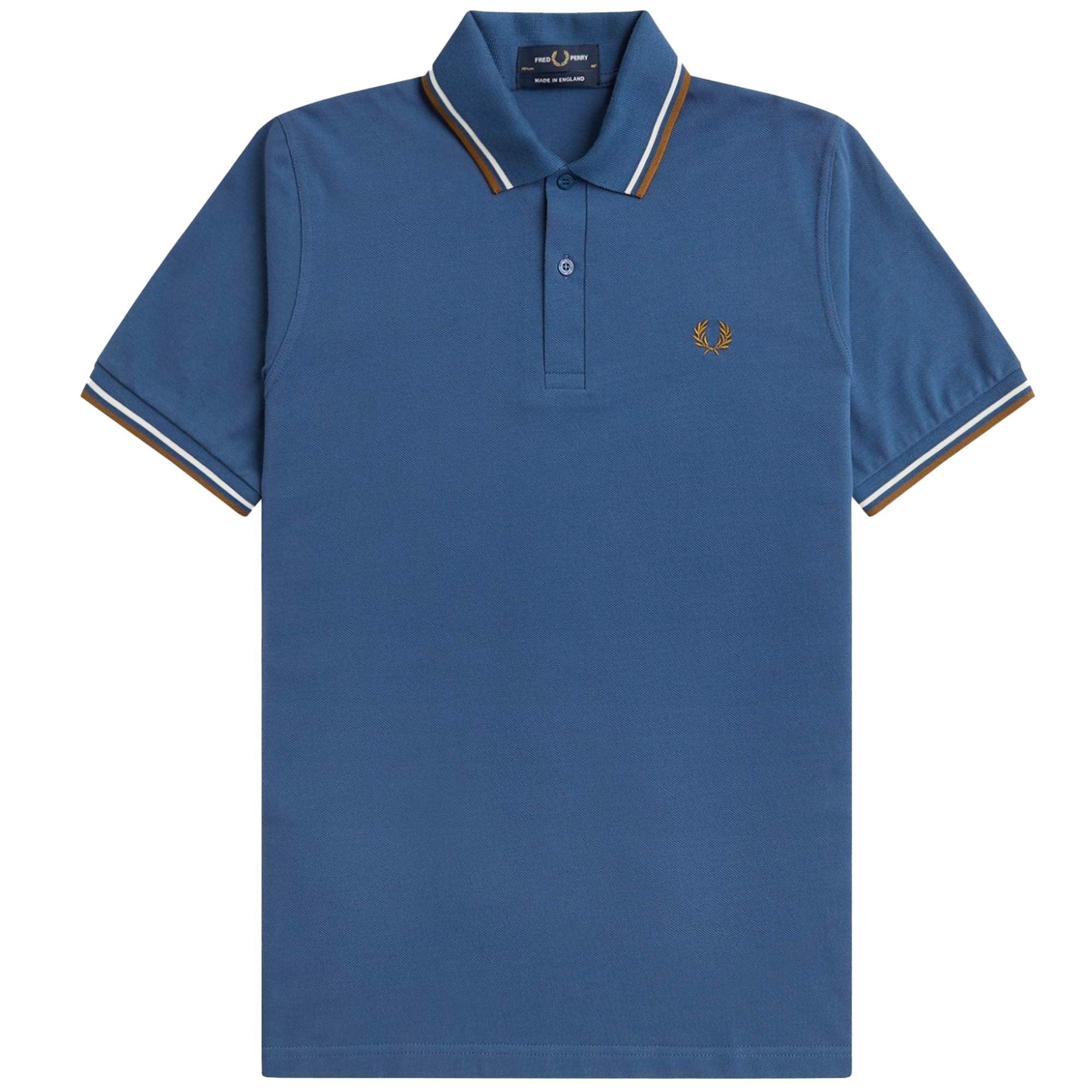 Fred Perry Reissues M12 Twin Tipped Polo Shirt - Midnight