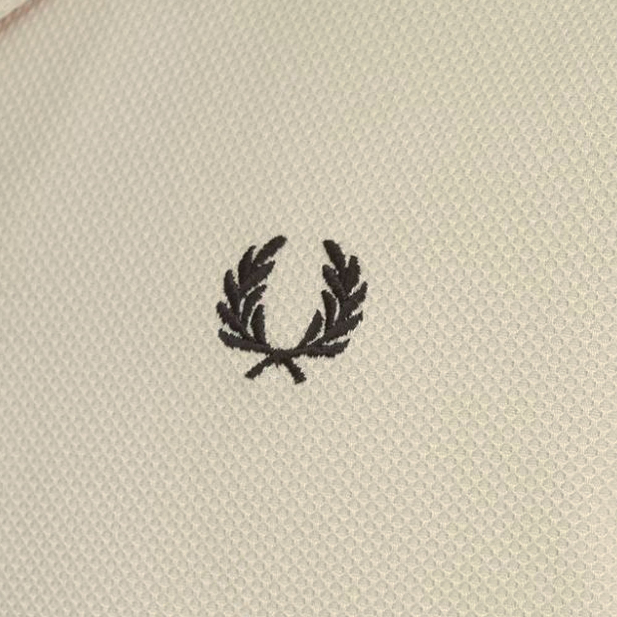 Fred Perry M7774 Pique Texture Revere Collar Shirt - Oatmeal