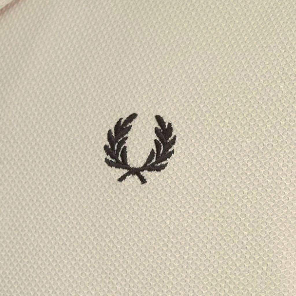 Fred Perry M7774 Pique Texture Revere Collar Shirt - Oatmeal