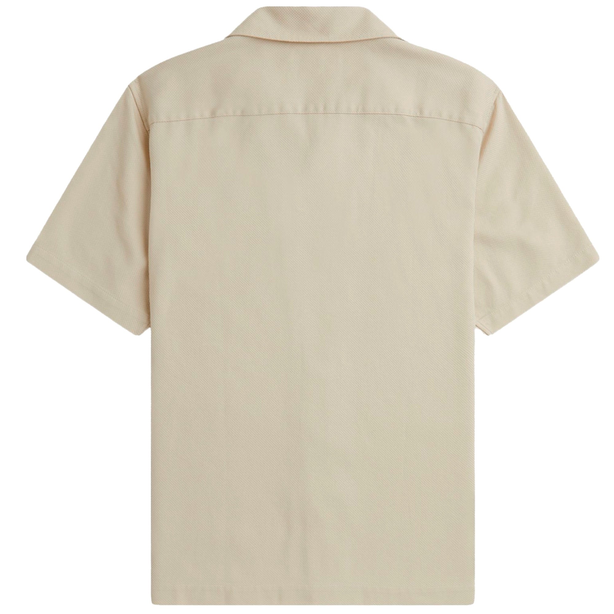 トップス FRED PERRY Pique Texture Shirt M7774 L Fred Perry M7774 Pique Texture Revere Collar Shirt - Oatmeal