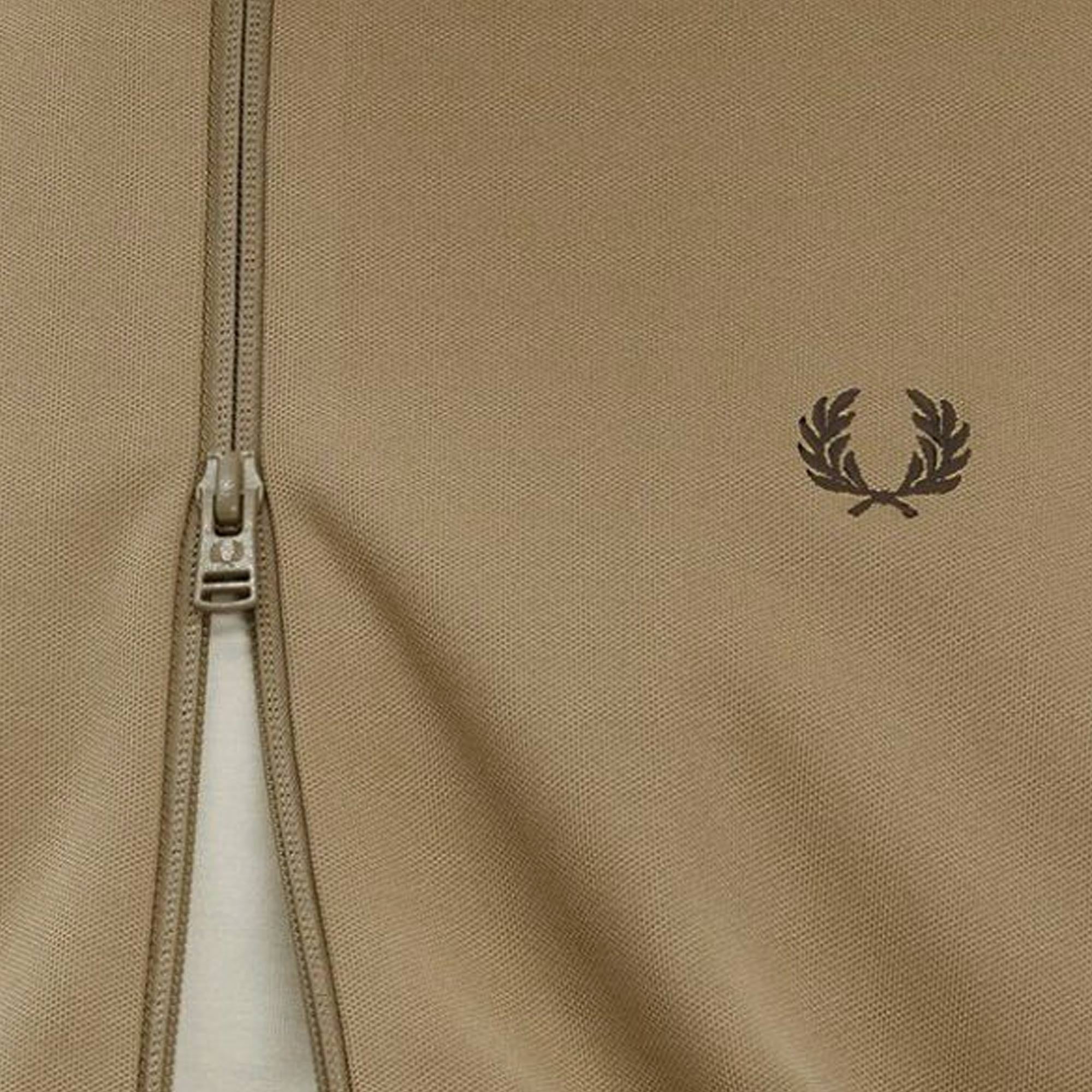 Fred Perry Tape Detail Track Jacket - Warm Stone