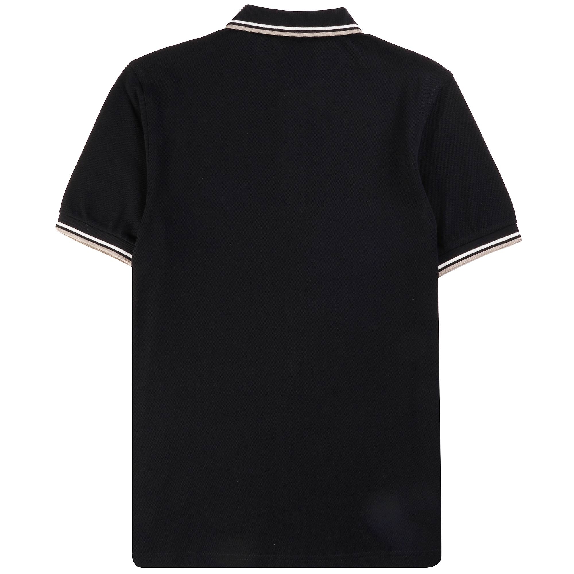 Fred Perry M3600 Twin Tipped Polo Shirt - Black