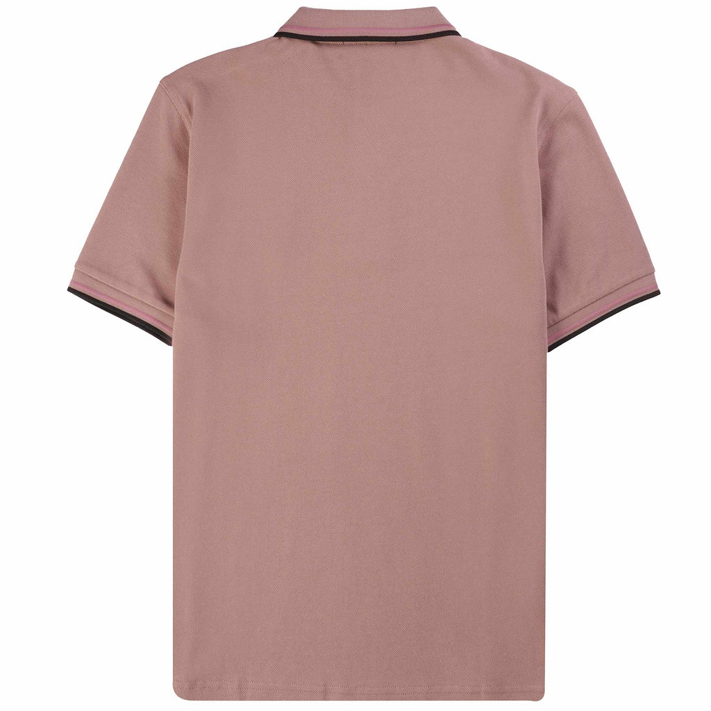Fred Perry M3600 Twin Tipped Polo Shirt - Dark Pink