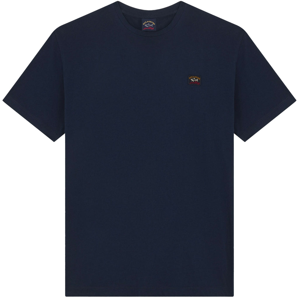 Paul and Shark Short Sleeve Cotton T-Shirt - Navy