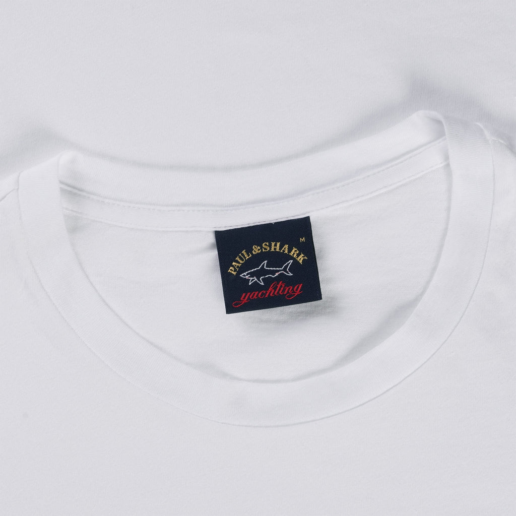 Paul and Shark Short Sleeve Cotton T-Shirt - White