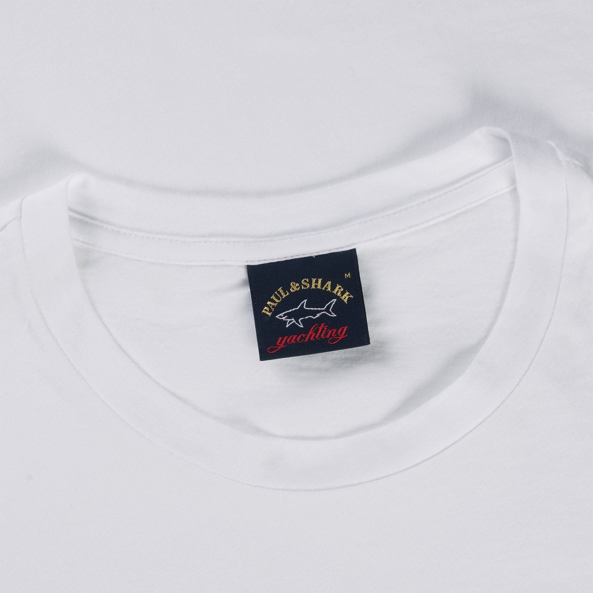 Paul and Shark Short Sleeve Cotton T-Shirt - White