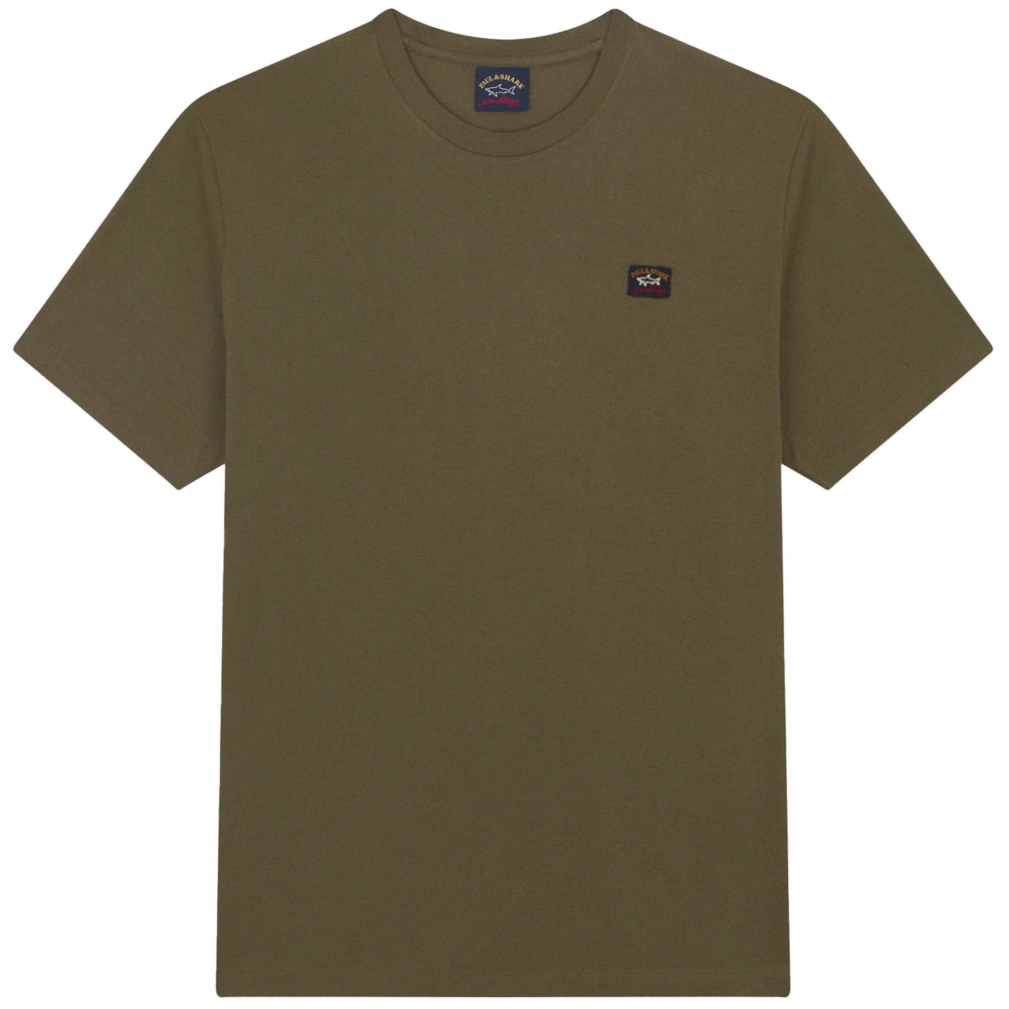 Paul and Shark Short Sleeve Cotton T-Shirt - Khaki