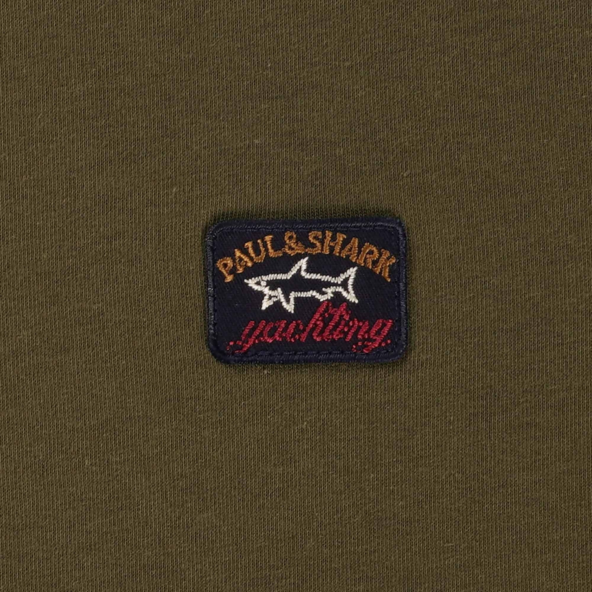 Paul and Shark Short Sleeve Cotton T-Shirt - Khaki