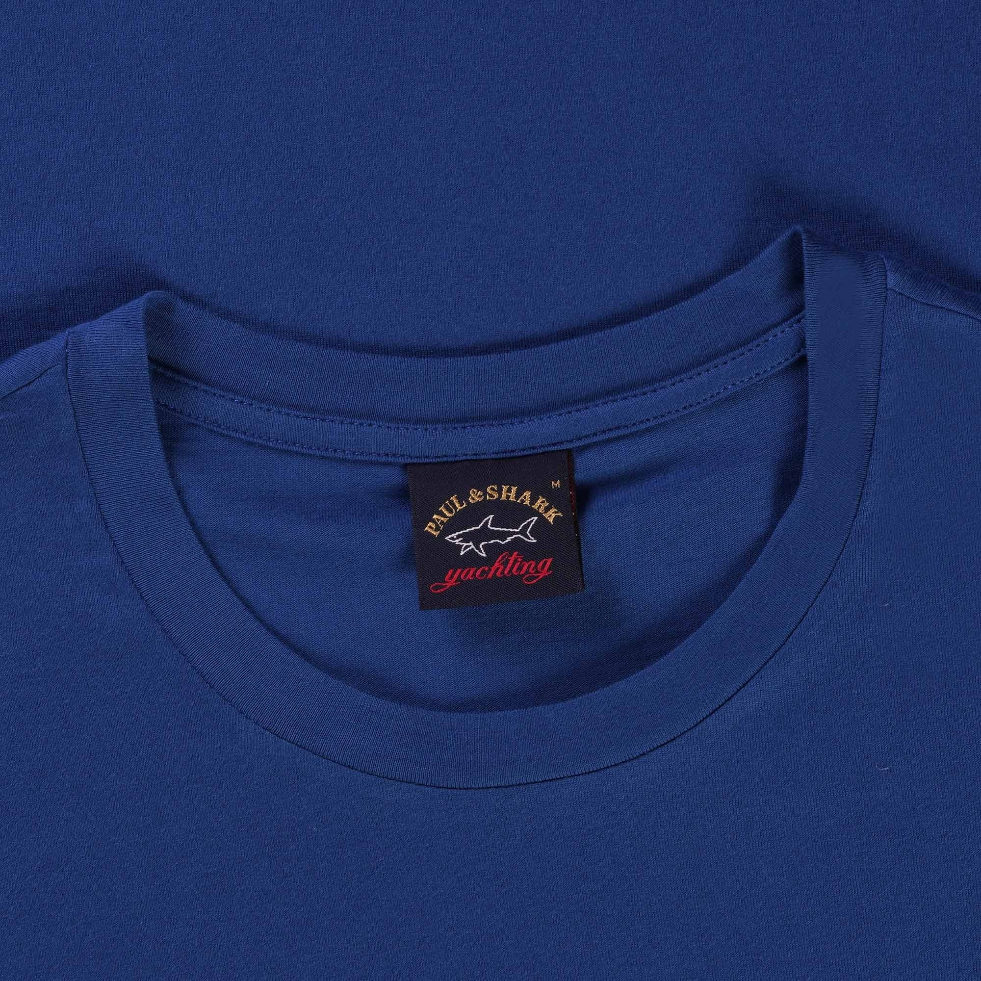 Paul and Shark Short Sleeve Cotton T-Shirt - Blue