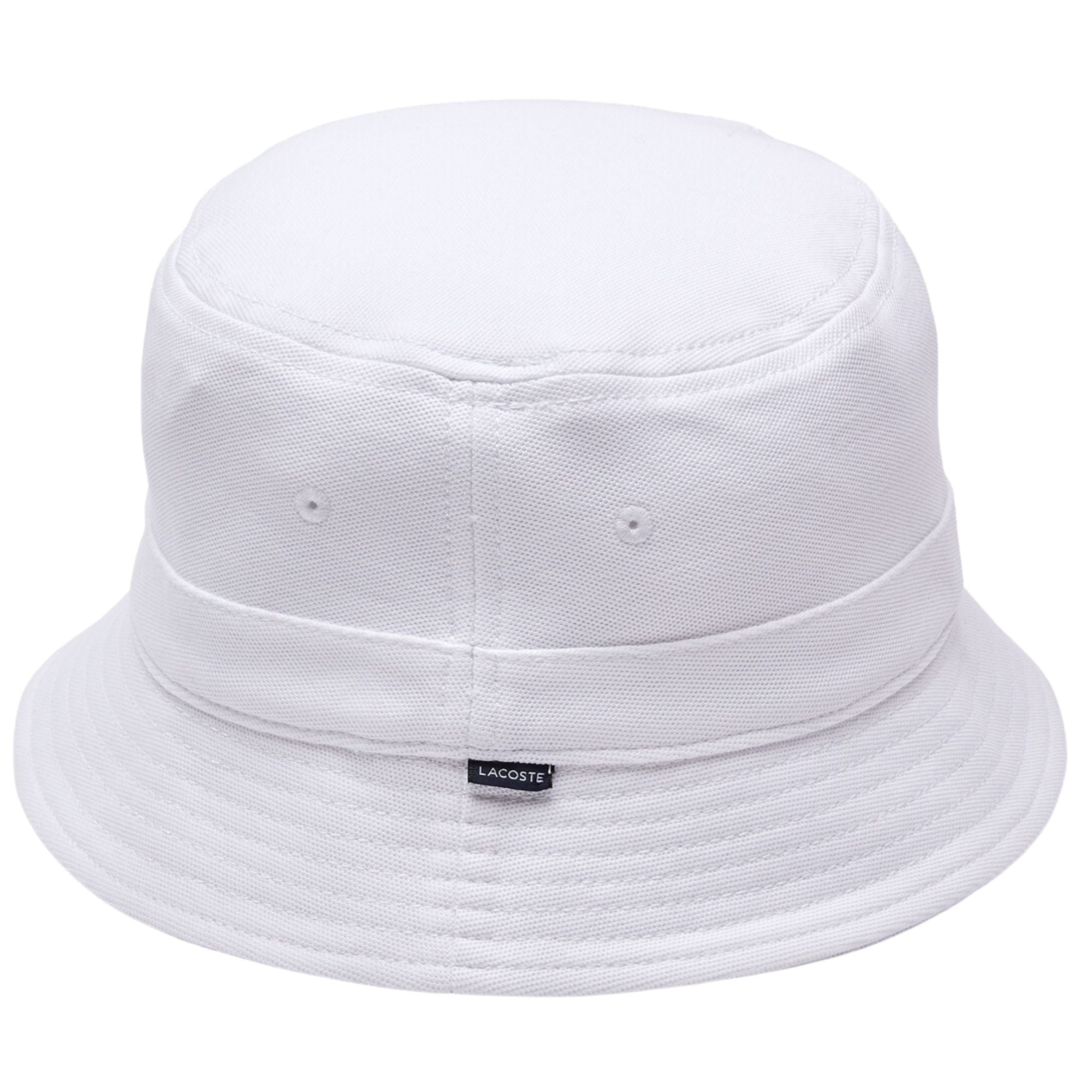 Lacoste Unisex Organic Cotton Bucket Hat - White