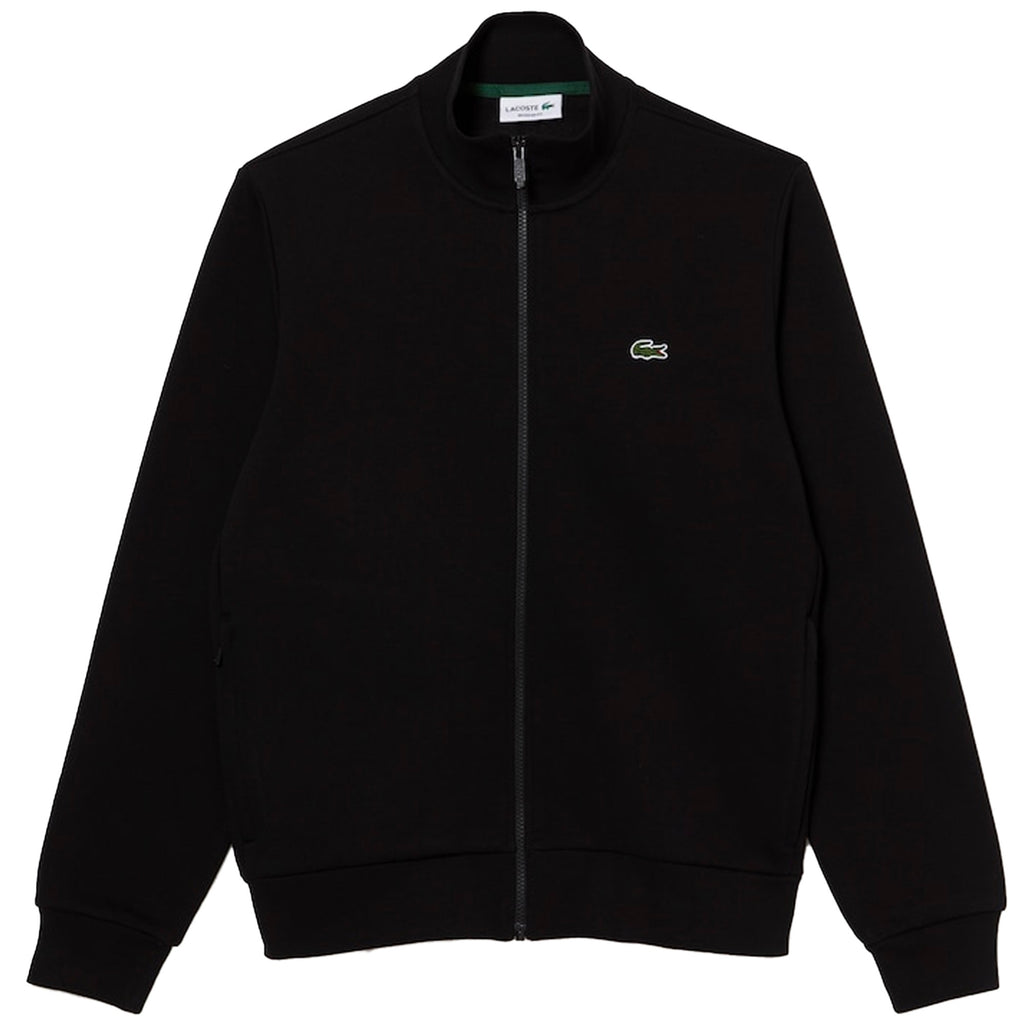 Lacoste Brushed Fleece Zipped Sweatshirt - Black