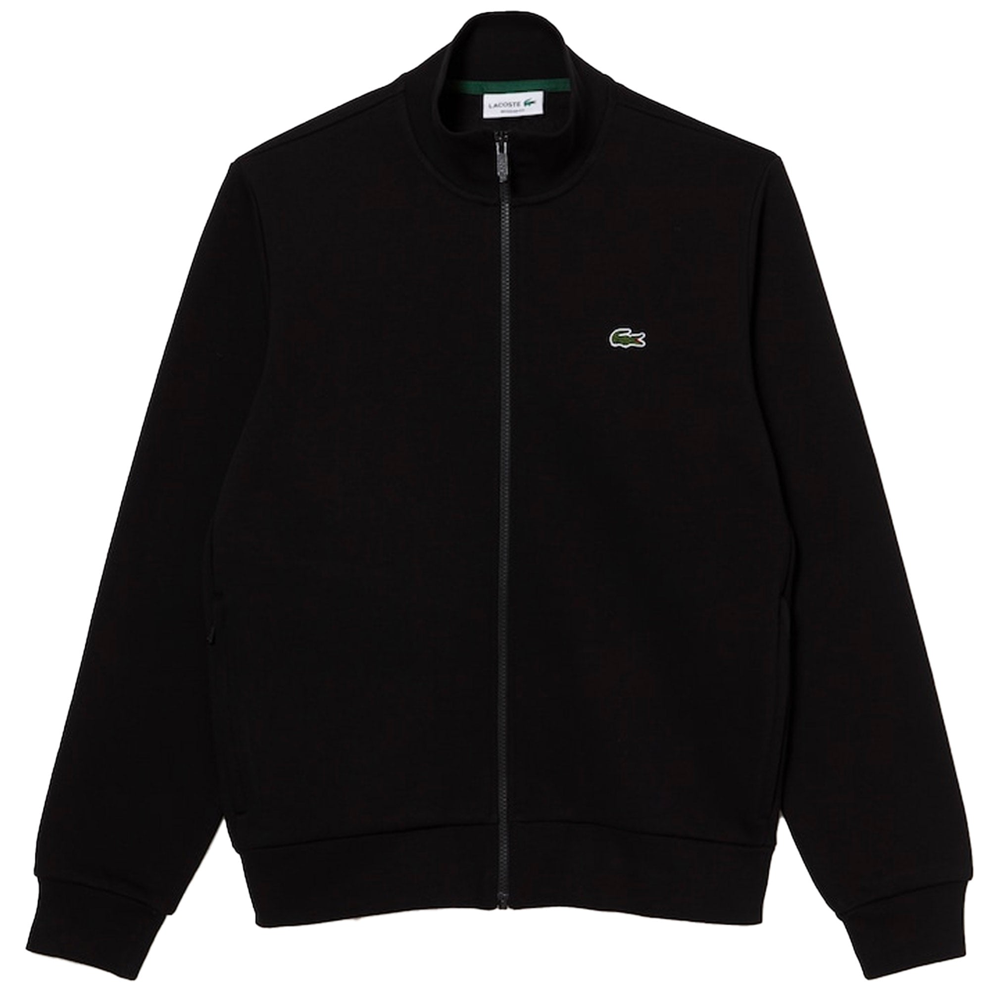 Lacoste Brushed Fleece Zipped Sweatshirt - Black