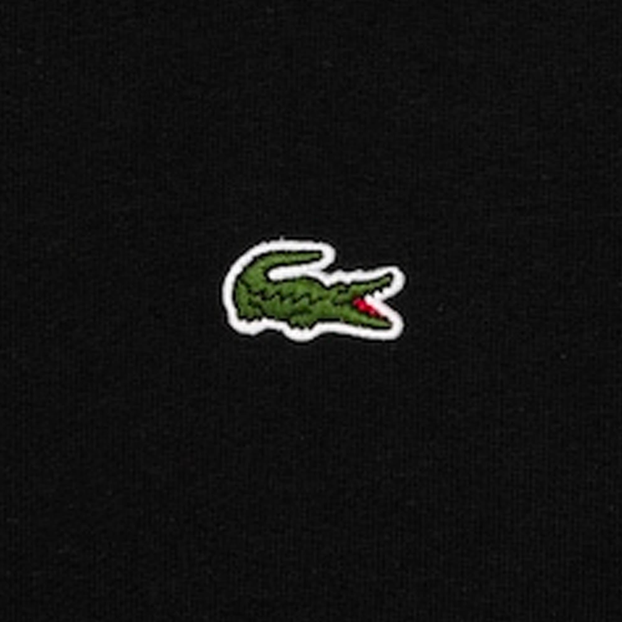 Lacoste Brushed Fleece Zipped Sweatshirt - Black