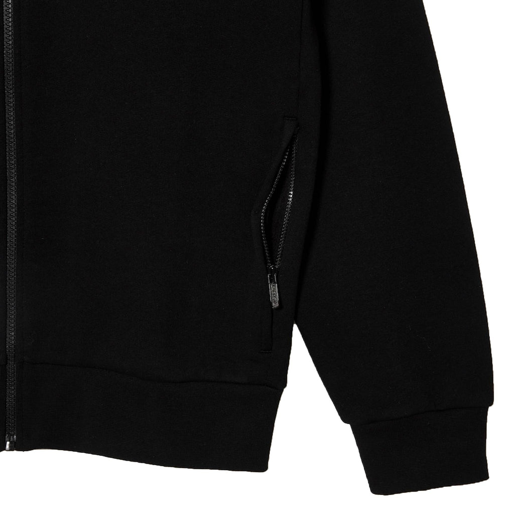 Lacoste Brushed Fleece Zipped Sweatshirt - Black