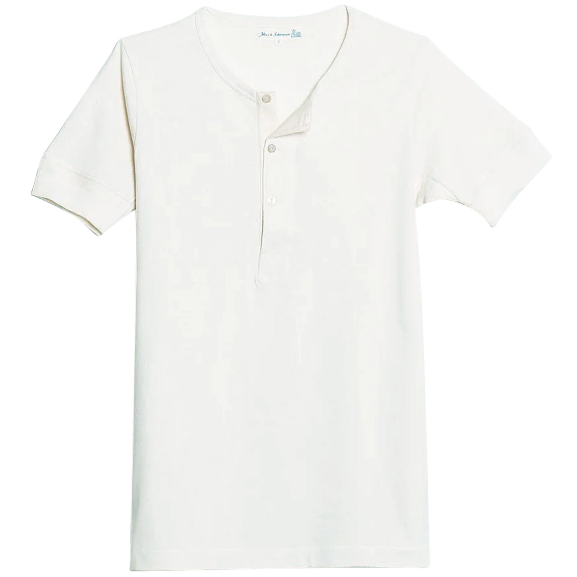 Merz B. Schwanen Button Facing White Worker Shirt 207