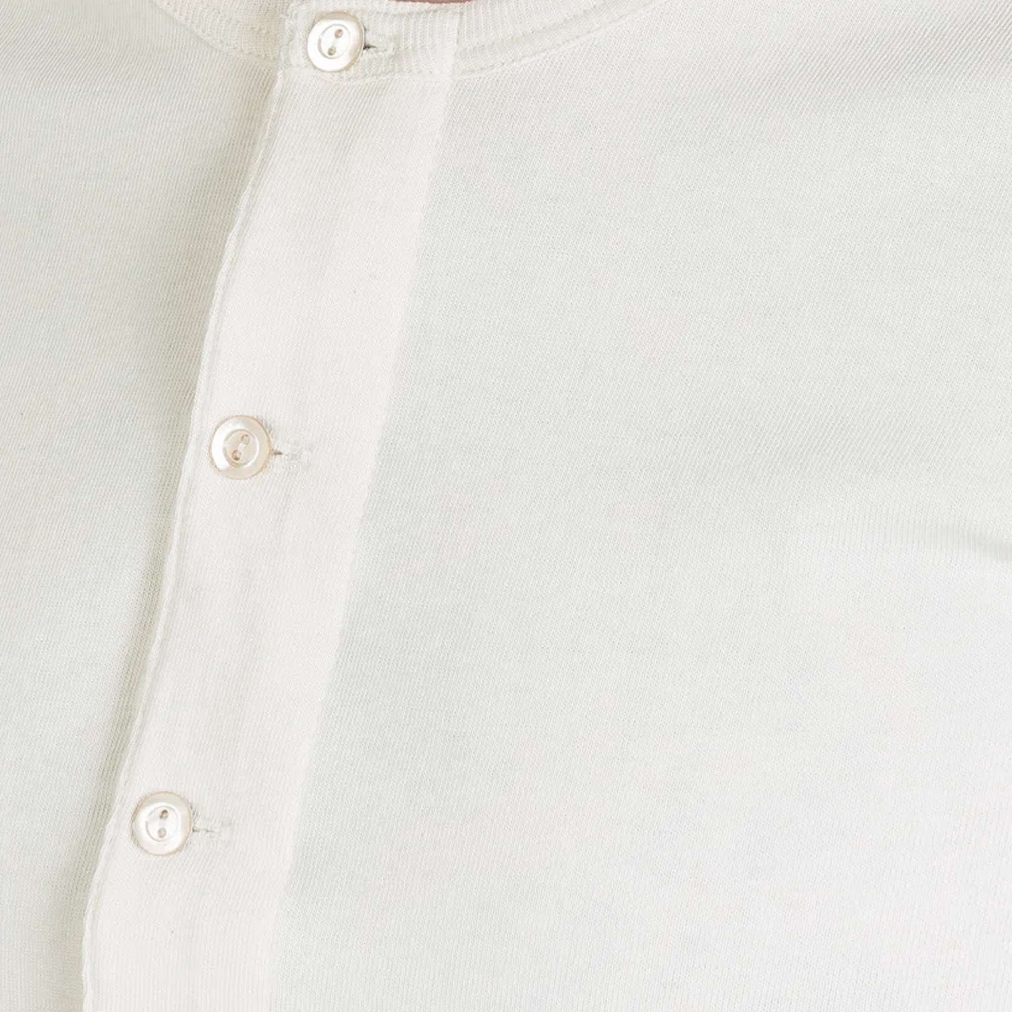 Merz B. Schwanen Button Facing White Worker Shirt 207