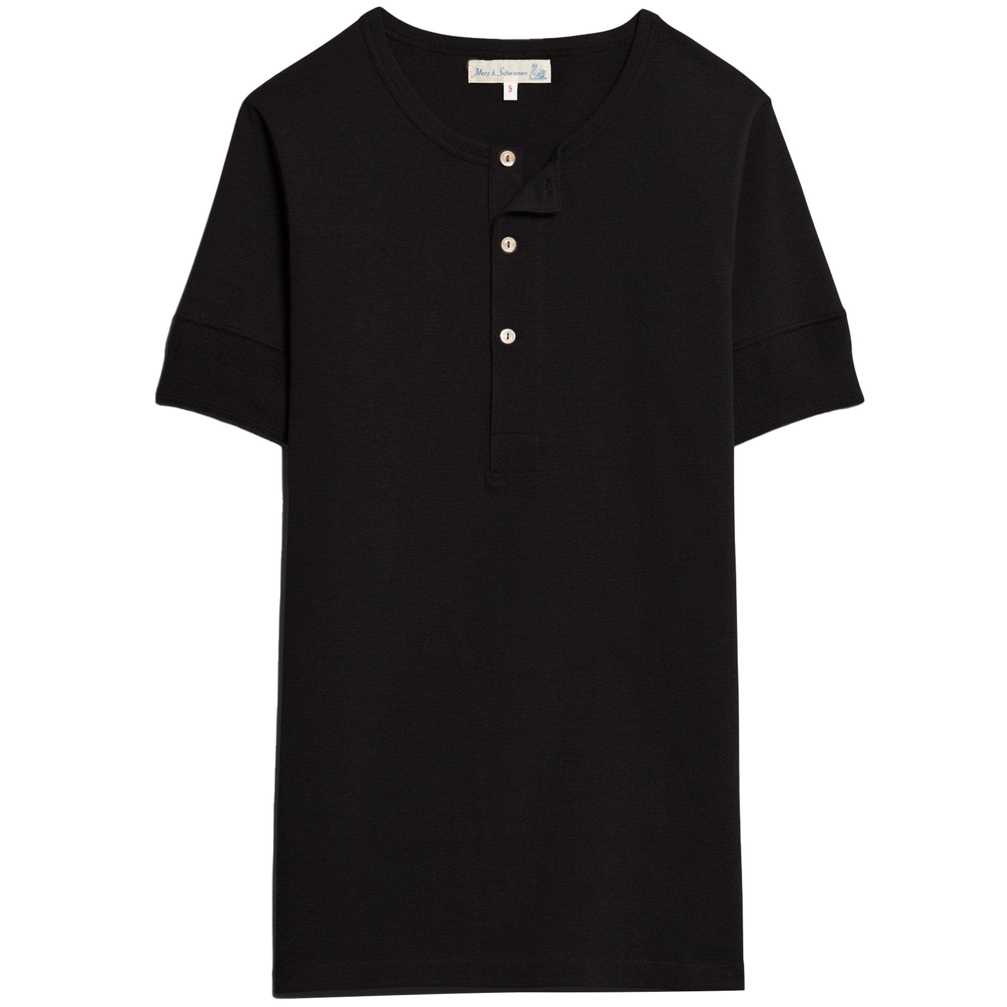 Henley T-Shirt - Deep Black