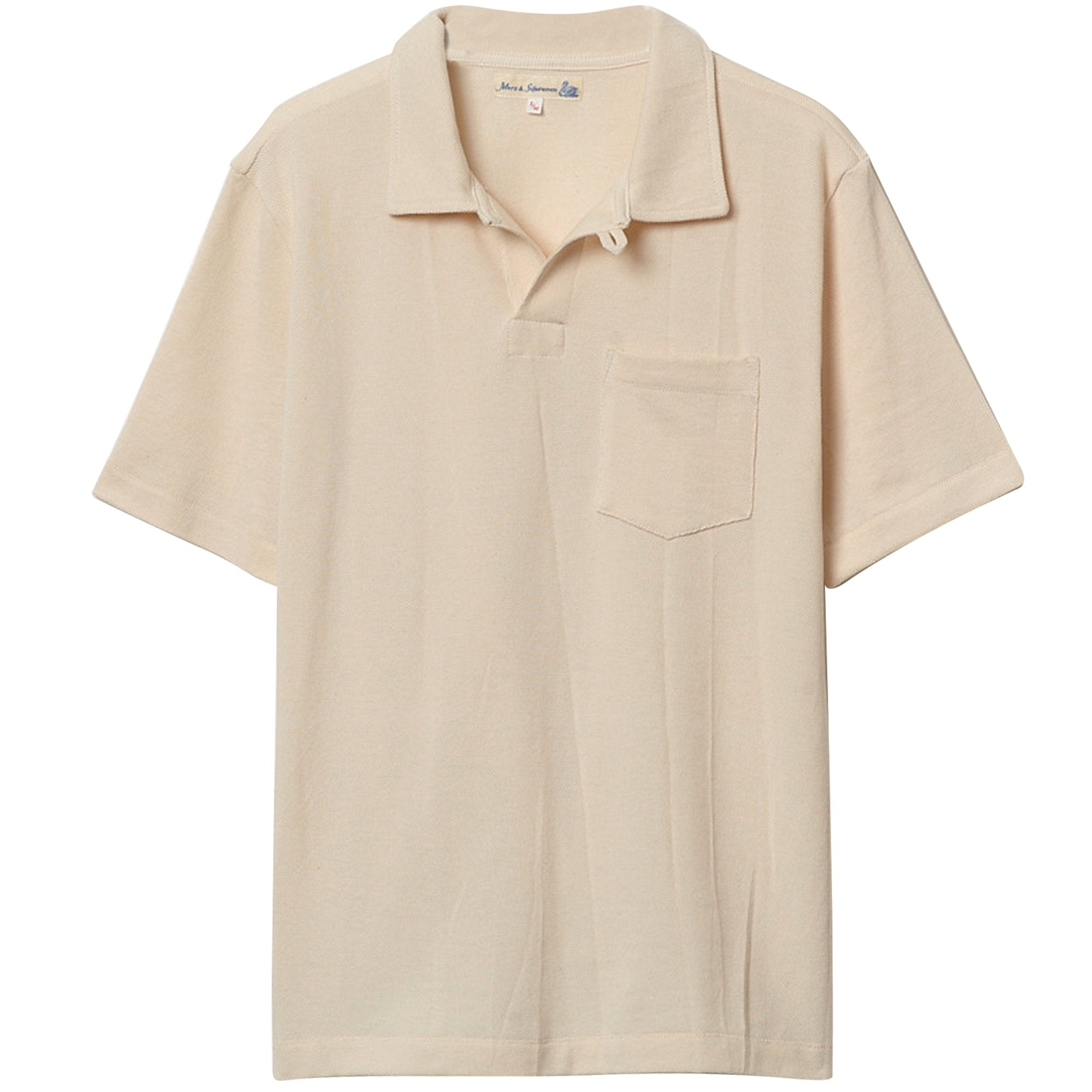 Merz b Schwanen Pocket Polo Shirt - Natural