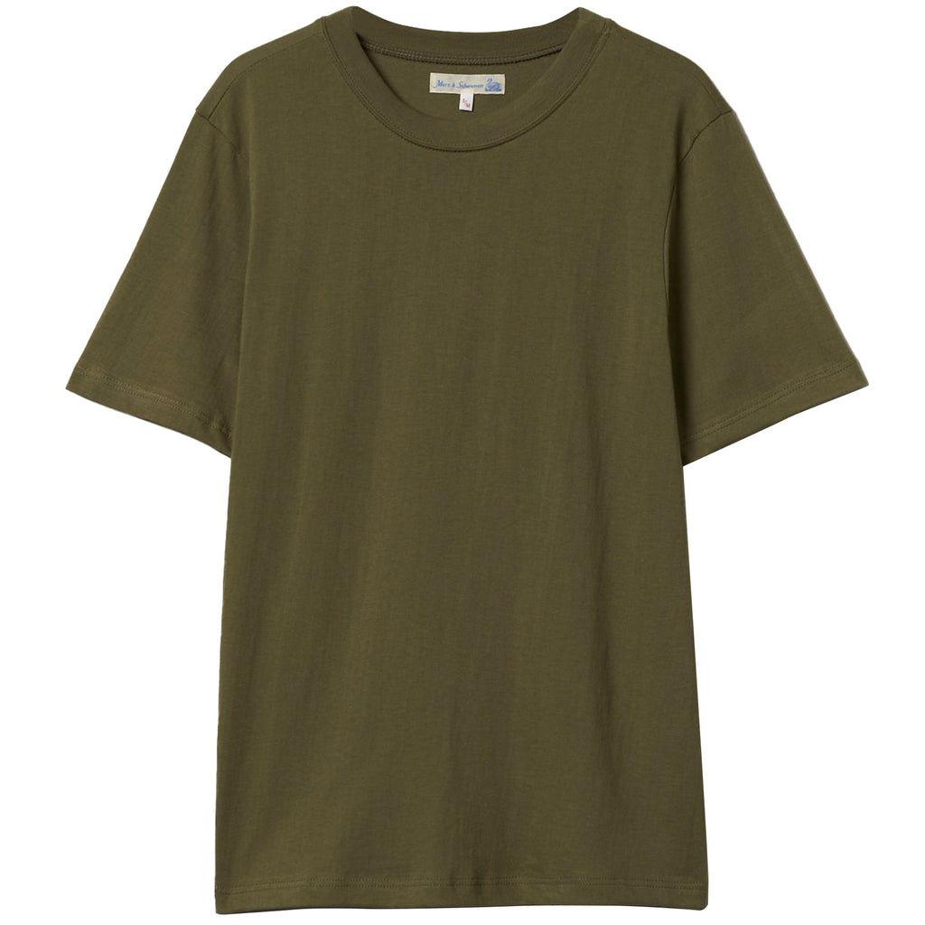 Merz b Schwanen Loopwheeled 5.5oz T-Shirt - Army