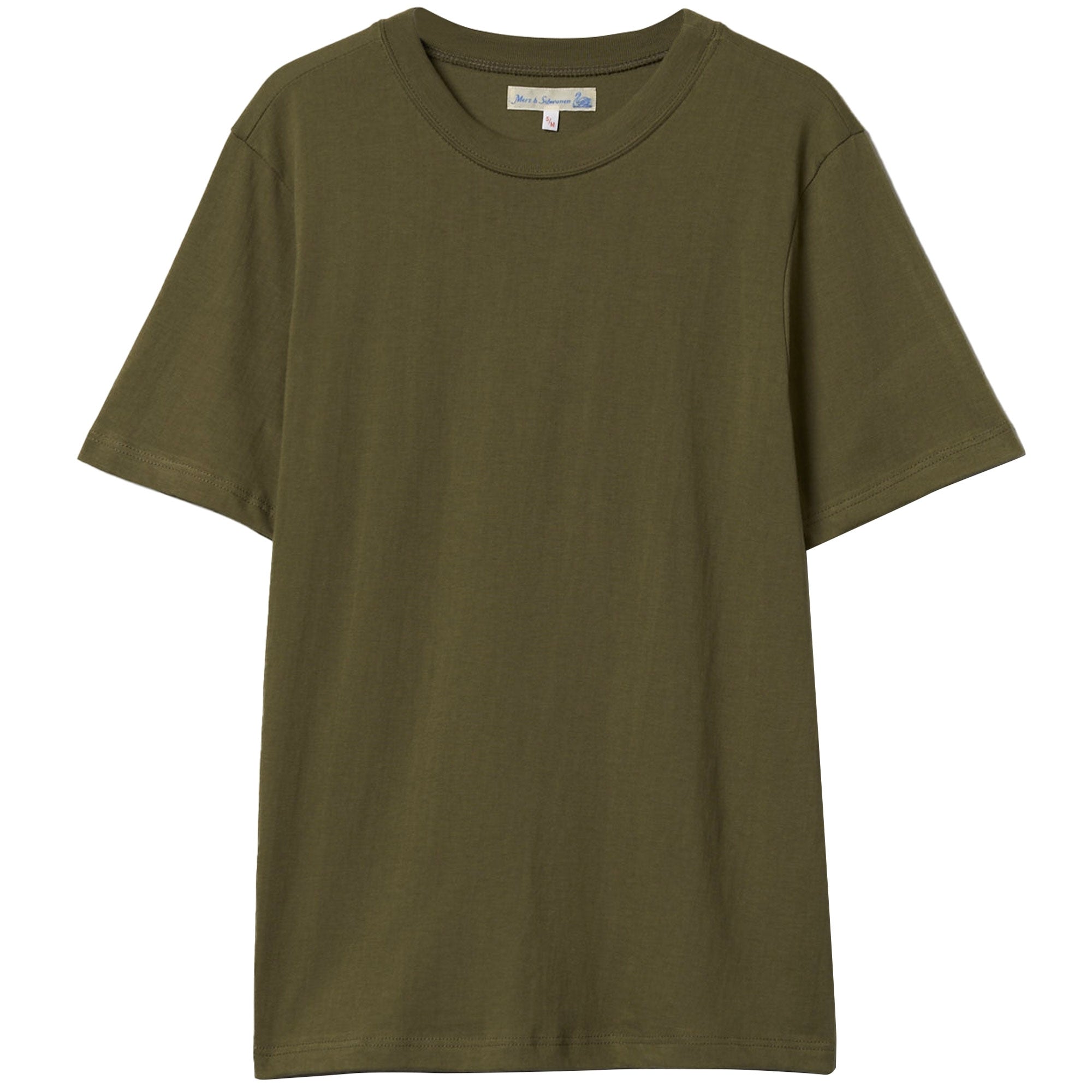 Merz b Schwanen Loopwheeled 5.5oz T-Shirt - Army