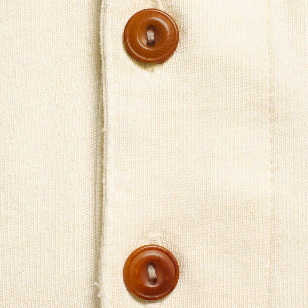 Long Sleeve Henley T-Shirt - Ecru