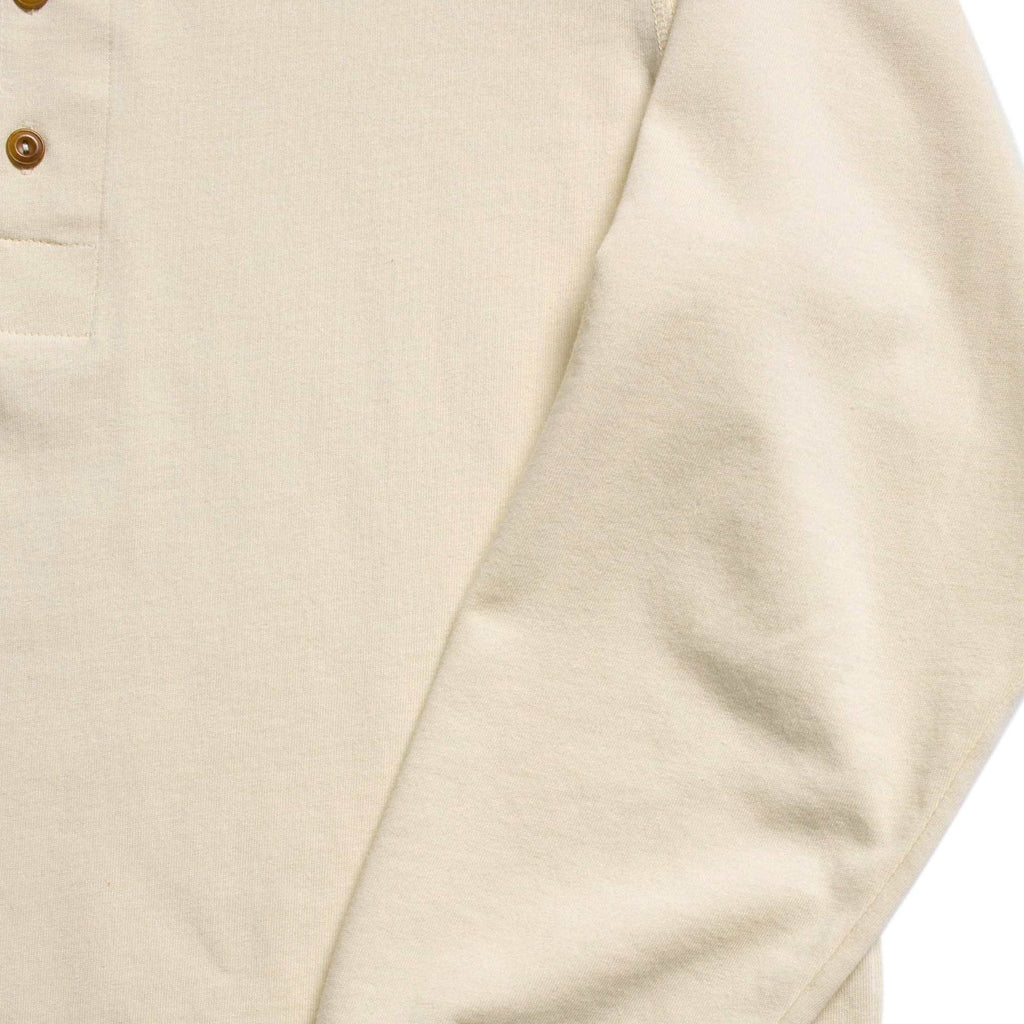 Long Sleeve Henley T-Shirt - Ecru