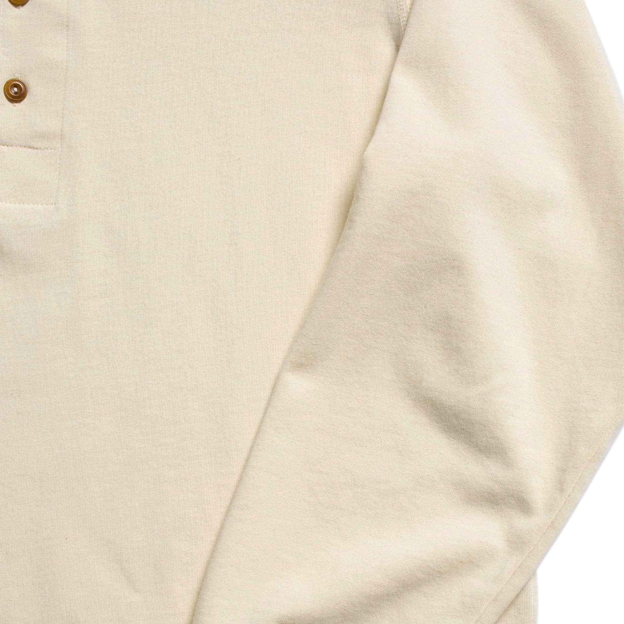 Long Sleeve Henley T-Shirt - Ecru