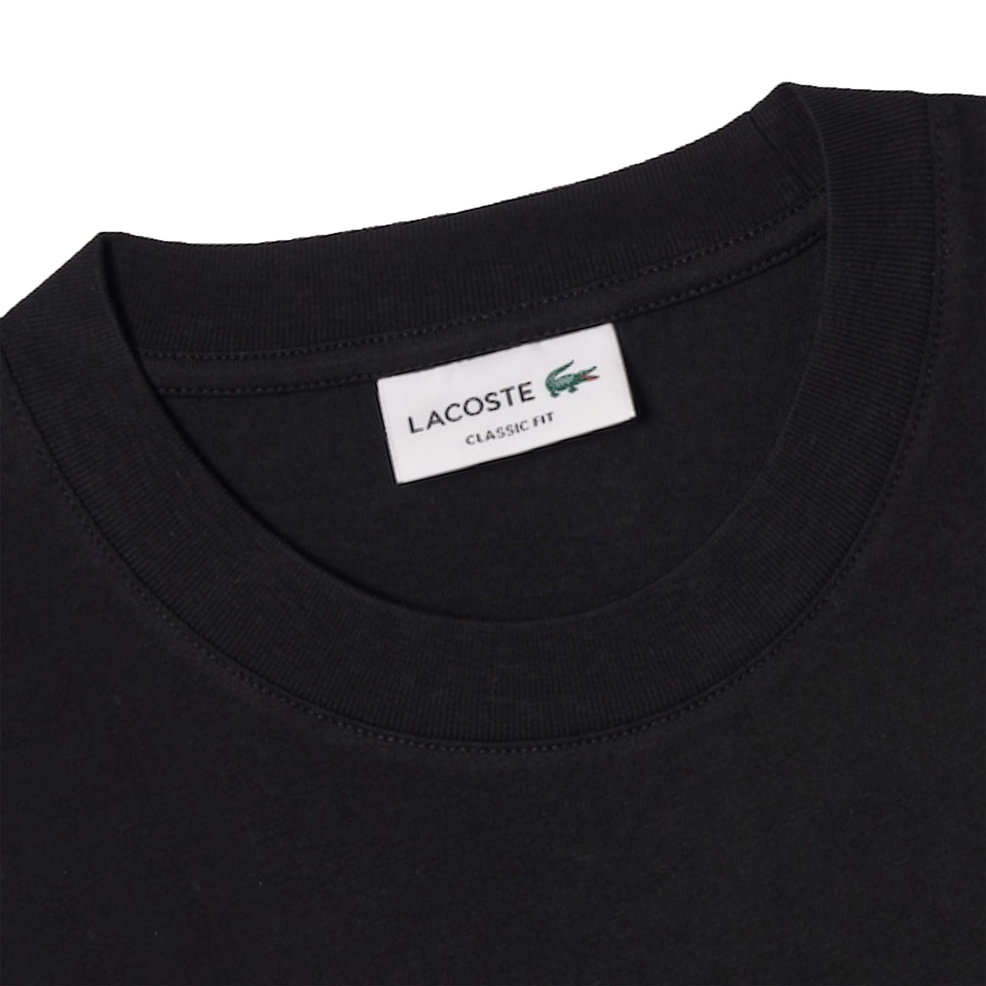 Lacoste Cotton Jersey T-Shirt - Black - TH7318-031 SS – Stuarts London