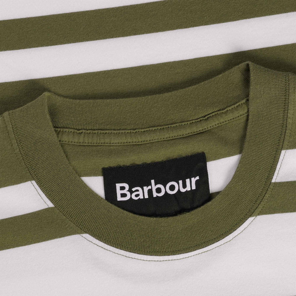 Barbour Friars Stripe T-Shirt - Olive Green
