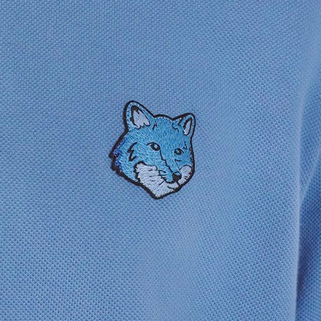Maison Kitsune Bold Fox Head Patch Polo - Hampton Blue